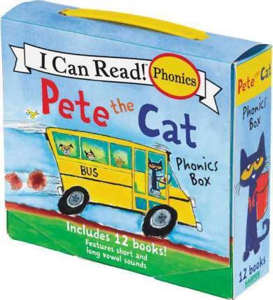 Pete the Cat 12-Book Phonics Fun!: Includes 12 Mini-Books Featuring Short and Long Vowel Sounds